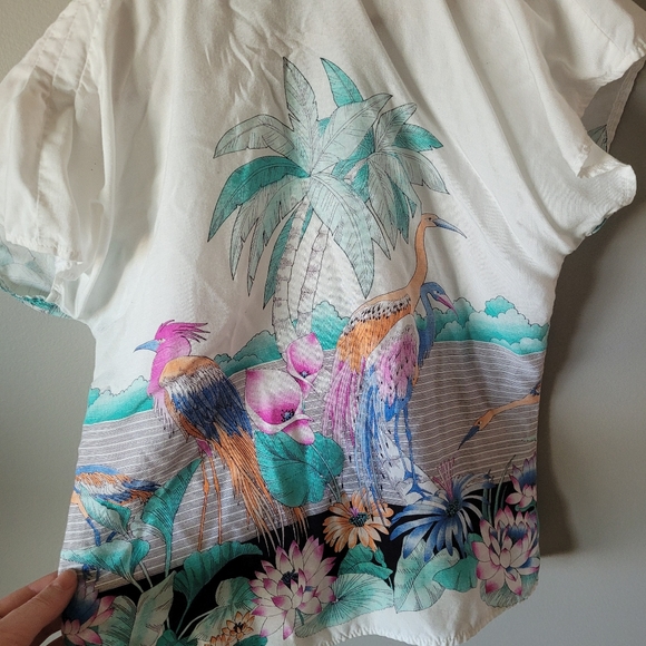 Country Cruffs vintage Miami beach inspired print shirt - Picture 9 of 10